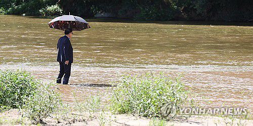 지난 14일 채상병 순직 장소 찾은 해병특검[연합뉴스 자료사진]