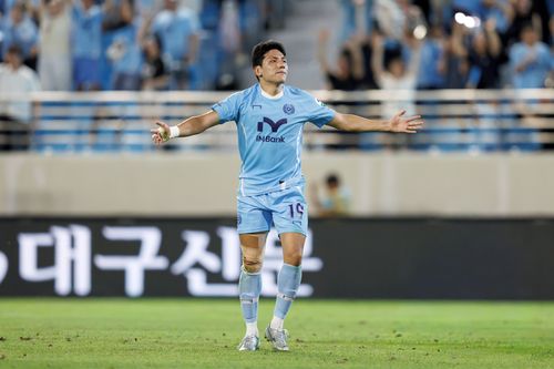 골 세리머니 하는 대구FC 박대훈.[한국프로축구연맹 제공. 재판매 및 DB 금지]