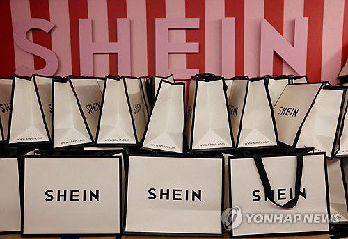 중국 온라인 저가 의류판매 업체 쉬인 [로이터 연합뉴스 자료사진. 재판매 및 DB 금지]