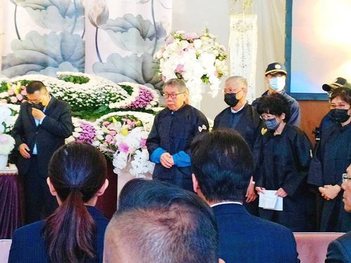 부친 장례식 참석한 커원저 전 대만 제2야당 국민당 주석 [타이베이타임즈 캡처. 재판매 및 DB금지]