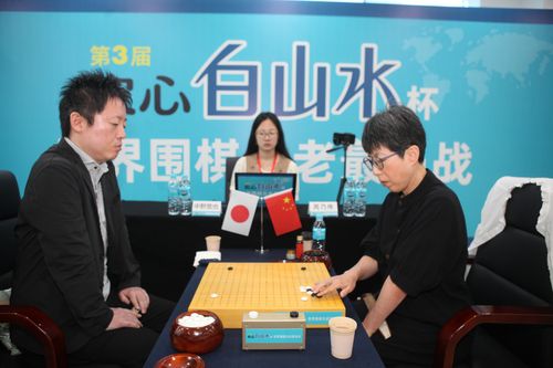 백산수배 3국에서 루이나이웨이(오른쪽) 9단이 나카노 9단에게 승리했다.[한국기원 제공. 재판매 및 DB 금지]