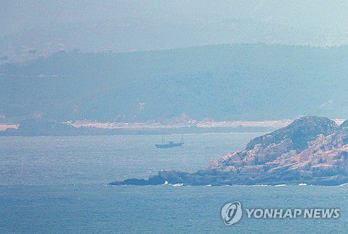 북한 황해도 앞바다의 어선[연합뉴스 자료사진. 기사와 직접적인 관련 없음]