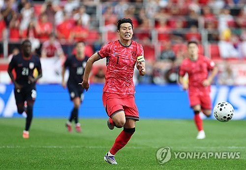 손흥민, 전력질주(해리슨[미국 뉴저지주]=연합뉴스) 윤동진 기자 = 6일(현지시간) 미국 뉴저지주 해리슨 스포츠일러스트레이티드 스타디움에서 열린 한국 대 미국 친선경기에서 한국 손흥민이 전력질주하고 있다. 2025.9.7 mon@yna.co.kr