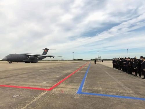 중국군 전사자 유해 실은 Y-20 수송기[주한중국대사관 제공 신화통신 캡처. 재판매 및 DB금지]