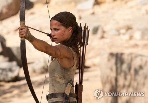 영화 '툼레이더'에서 나온 알리시아 비칸데르[워너브러더스코리아 제공]