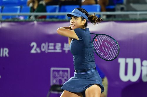 에마 라두카누의 17일 경기 모습. [코리아오픈 테니스 대회 조직위원회 제공. 재판매 및 DB 금지]