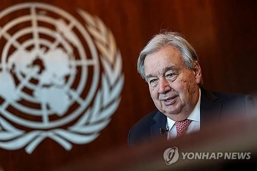 안토니우 구테흐스 유엔 사무총장[AFP 연합뉴스 자료사진. 재판매 및 DB 금지]