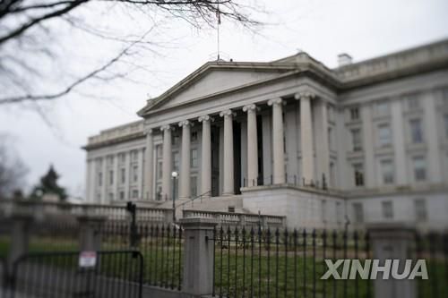 미국 재무부 청사[신화 연합뉴스 자료사진 재판매 및 DB금지]