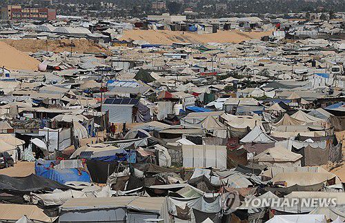 가자지구 피란민촌[로이터=연합뉴스 자료사진. 재판매 및 DB 금지]