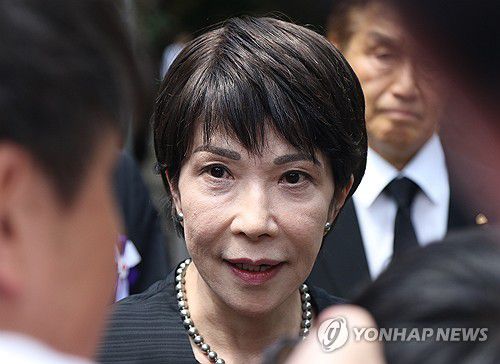 2024년 야스쿠니신사 참배한 다카이치 일본 자민당 총재[연합뉴스 자료사진. 재판매 및 DB 금지]