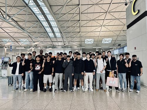 일본 전지훈련을 위해 인천국제공항에 모인 현대캐피탈 선수단[현대캐피탈 배구단 제공. 재판매 및 DB금지]