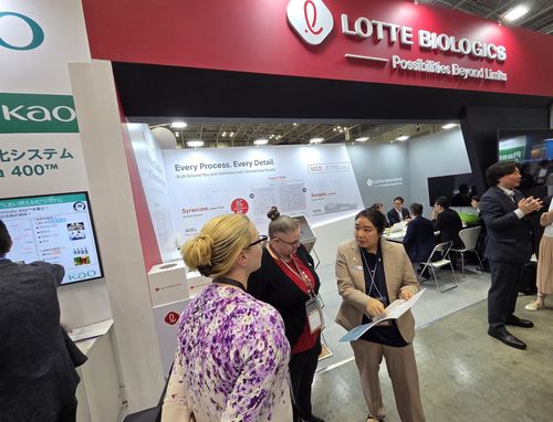 롯데바이오로직스 부스[촬영 최현석]