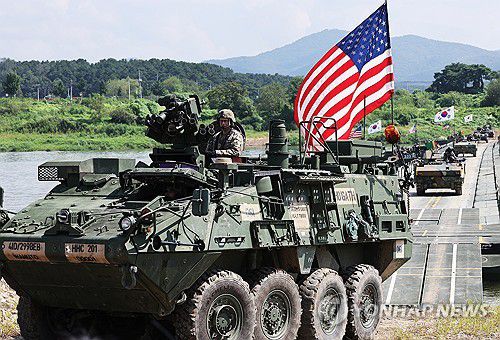 한미연합훈련에 참가한 주한미군[연합뉴스 자료사진]