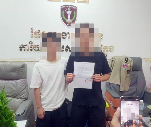 캄보디아서 탈출한 한국인들[오창수 회장 제공. 재판매 및 DB 금지]