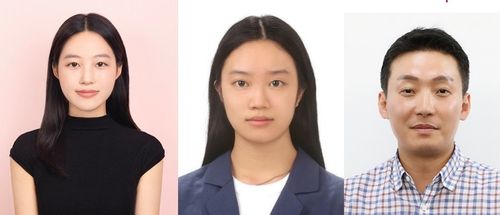 전남대의대 강지현(왼쪽)·문진영학생과 강유진(오른쪽) 교수[전남대 제공]