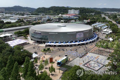 2026년 아시아 이스포츠대회가 열리는 진주실내체육관 전경[연합뉴스 자료사진]