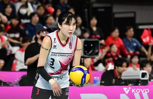 정관장의 주전 세터 염혜선[한국배구연맹 제공. 재판매 및 DB 금지]