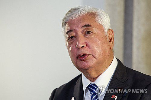 나카타니 겐 일본 방위상[로이터 연합뉴스 자료사진. 재판매 및 DB 금지]