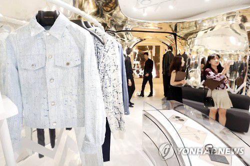 한 명품 브랜드 팝업 매장 [연합뉴스 자료사진]