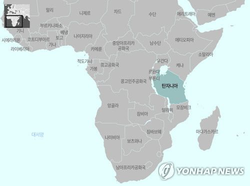 아프리카 탄자니아 지도[제작 양진규]