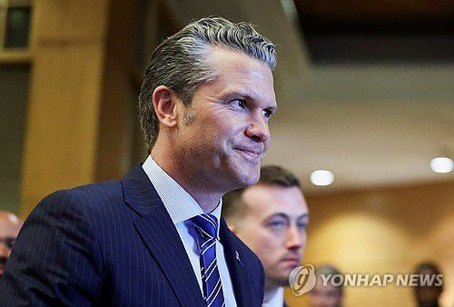 아세안 국방장관회의 참석한 헤그세스 미 국방장관[AFP=연합뉴스]