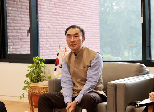 인터뷰하는 이성호 주인도 한국대사[크래프톤 제공. 재판매 및 DB 금지]