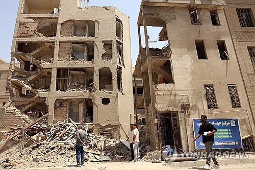 지난 6월 이스라엘의 공습으로 파괴된 이란 테헤란 내 건물들[EPA=연합뉴스. 재판매 및 DB 금지]