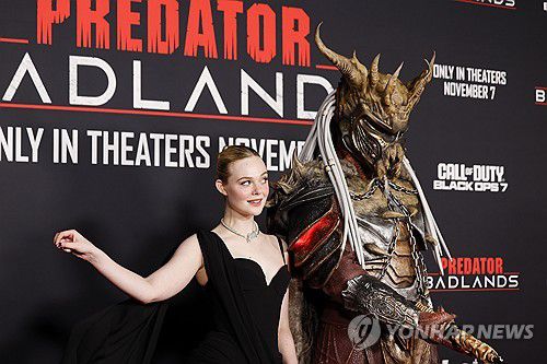 지난 3월 LA에서 열린 '프레데터: 죽음의 땅' 시사회[EPA 연합뉴스 자료사진. 재판매 및 DB 금지]