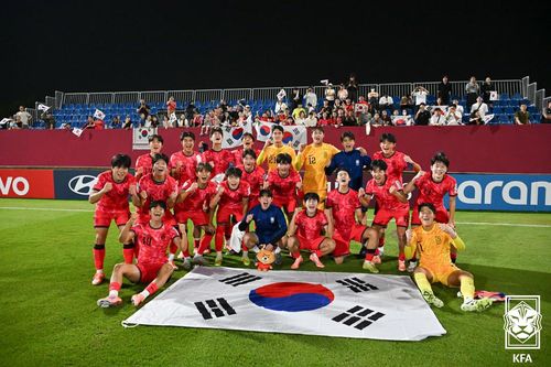 2025 FIFA U-17 월드컵에서 32강에 오른 한국 국가대표 선수단.[대한축구협회 제공. 재판매 및 DB 금지]