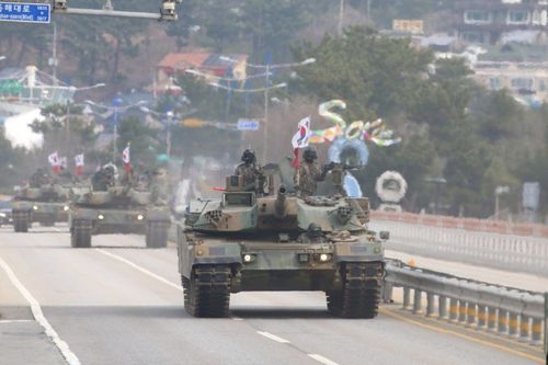 육군 제102기갑여단 기동 훈련[육군 제102기갑여단 제공. 재판매 및 DB 금지]