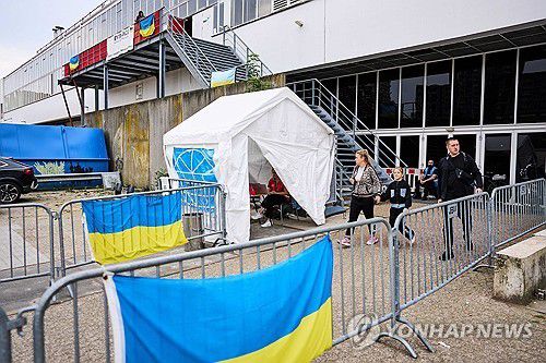 네덜란드 위트레흐트에 있는 우크라이나 난민 수용 시설[EPA 연합뉴스 자료사진. 재판매 및 DB 금지]