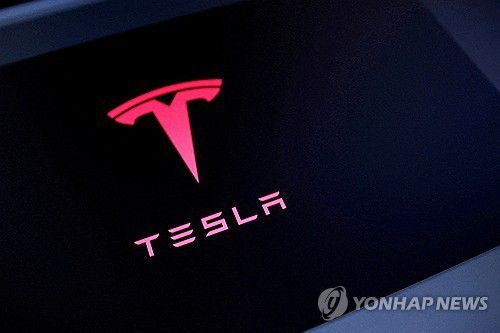 한국 개인 투자자들이 많이 투자한 미국 주식 중 하나인 테슬라의 로고[로이터 연합뉴스 자료사진. 재배부 및 DB 금지]