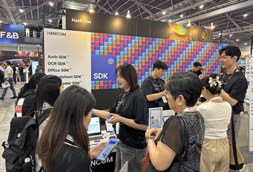 한컴, 싱가포르 핀테크 페스티벌 참가[한컴 제공. 재판매 및 DB 금지]