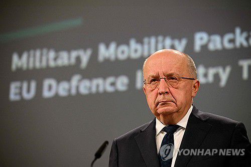 쿠빌리우스 EU 방위·우주 담당 집행위원 [AFP 연합뉴스 자료사진. 재판매 및 DB 금지]