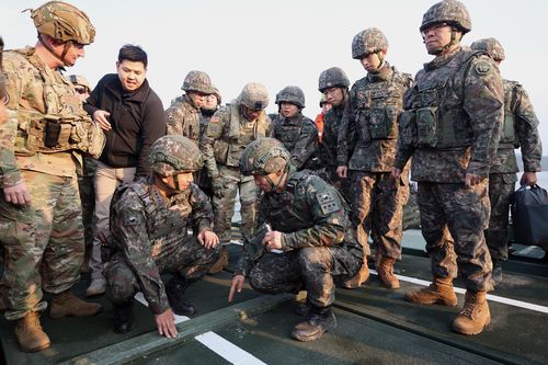 합참의장, 한미 연합도하작전 호국훈련 현장 점검[국방일보 제공. DB 및 재판매 금지]