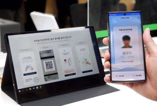 스마트폰에 발급받은 모바일 운전면허증 화면[도로교통공단 제공. 재판매 및 DB 금지]