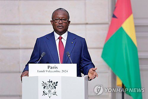 재선 도전하는 우마로 시소코 엠발로 기니비사우 대통령[풀/AP 연합뉴스 자료사진. 재판매 및 DB 금지]