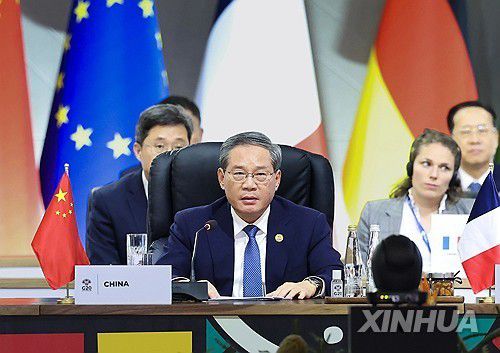 리창 중국 총리[신화 연합뉴스 자료사진. 재판매 및 DB금지]