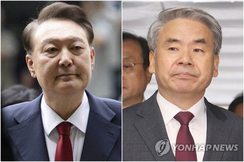 윤석열 전 대통령(왼쪽)과 이종섭 전 국방부 장관[연합뉴스 자료사진]