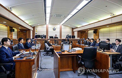 '내란 방조' 혐의 한덕수 전 총리 재판[연합뉴스 자료사진]