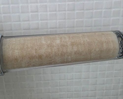 이물질 유입에 누렇게 된 샤워기필터[독자 제공. 재판매 및 DB 금지]