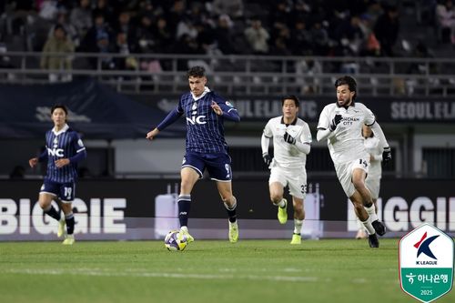 성남과 이랜드의 경기 모습[한국프로축구연맹 제공. 재판매 및 DB 금지]