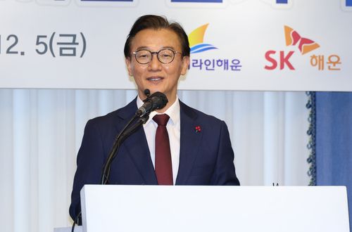 발언하는 전재수 해양수산부 장관[촬영 박성제]