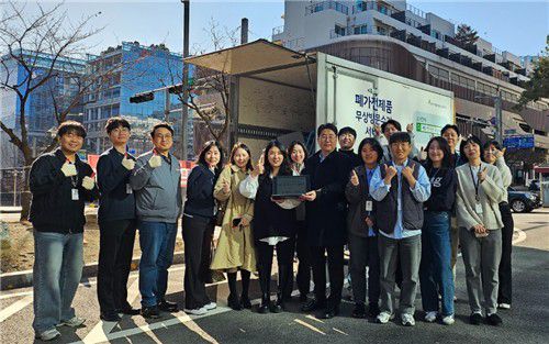 3일 진행된 '폐전기·전자제품 수거 캠페인' [한화비전 제공. 재판매 및 DB 금지]