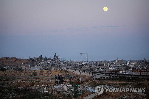 가자지구 중부 누세이라트 난민캠프[AFP=연합뉴스. 재판매 및 DB 금지]