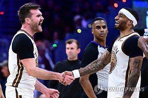 골든스테이트의 팻 스펜서(왼쪽)[Ken Blaze-Imagn Images/로이터=연합뉴스]