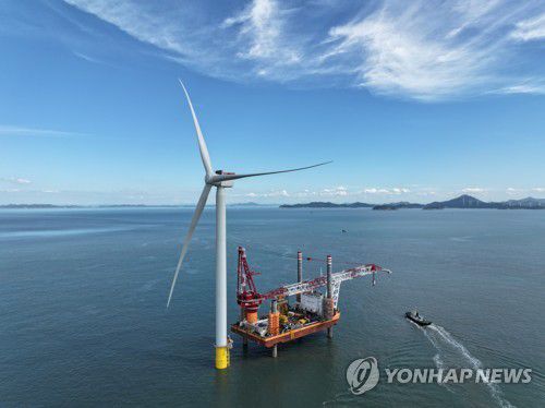 전남해상풍력1단지 현장 사진[SK이노베이션 E&S 제공. 재판매 및 DB 금지]