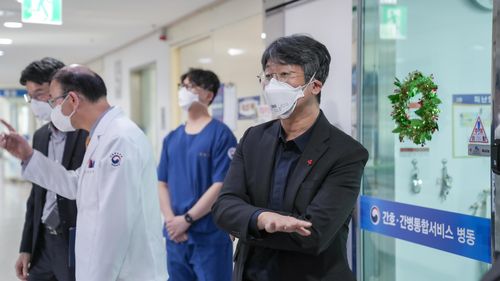 마스크 쓴 임승관 질병관리청장[질병관리청 제공]