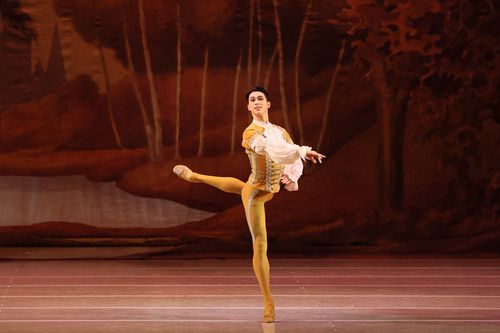 마린스키 무대 오른 전민철(상트페테르부르크=연합뉴스) 마린스키 발레단의 퍼스트 솔리스트 무용수 전민철이 '잠자는 숲속의 미녀' 무대에서 춤추는 모습. [마린스키 발레단 제공. 2025년 나타샤 라지나 촬영. The Sleeping Beauty by Natasha Razina_2025 © Mariinsky Theatre] 2025.12.23 photo@yna.co.kr (끝)