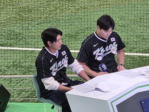 고척돔 찾은 이정후와 김하성(서울=연합뉴스) 하남직 기자 = '빅리거' 이정후(왼쪽)와 김하성이 8일 K-베이스볼 시리즈 한국과 체코의 평가전이 열리는 서울 고척스카이돔을 방문, KBO 유튜브 채널과 인터뷰하고 있다. 2025.11.8 jiks79@yna.co.kr